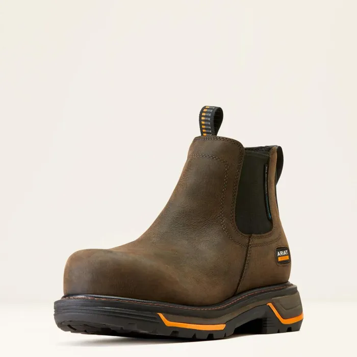 Big Rig Chelsea Waterproof Composite Toe Work Boot Iron Coffee Men Ariat Work Boots