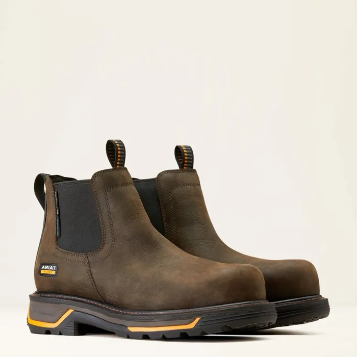 Big Rig Chelsea Waterproof Composite Toe Work Boot Iron Coffee Men Ariat Work Boots Big Rig Chelsea Waterproof Composite Toe Work Boot Iron Coffee Men Ariat Work Boots