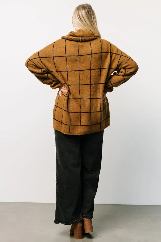 Birmingham Funnel Neck Sweater Brown Women Baltic Born Sweaters