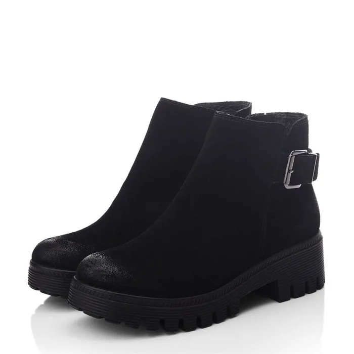 Black Boots Women Moda In Pelle Aevah Black Suede