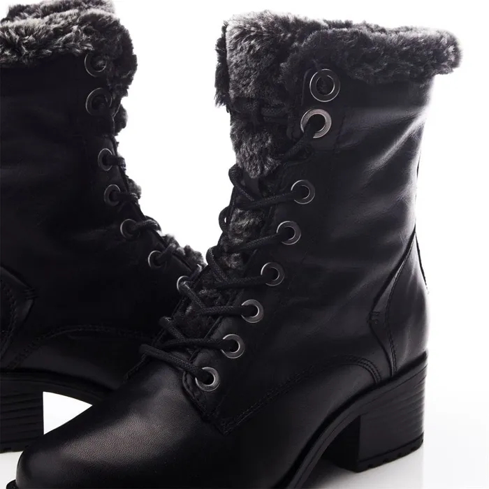 Black Boots Women Moda In Pelle Alpinne Black Leather
