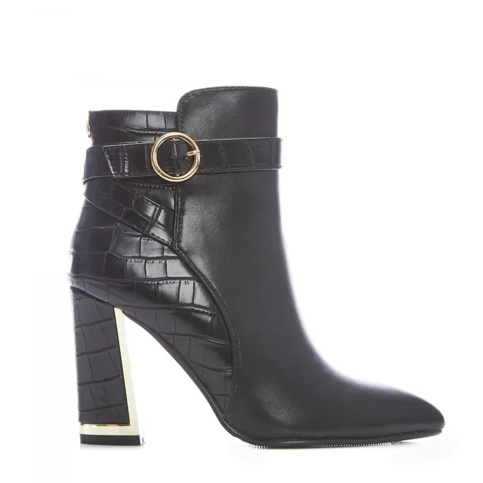 Black Boots Women Moda In Pelle Kirsten Black Porvair