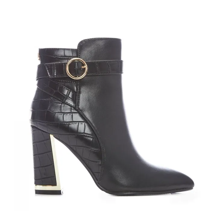 Black Boots Women Moda In Pelle Kirsten Black Porvair