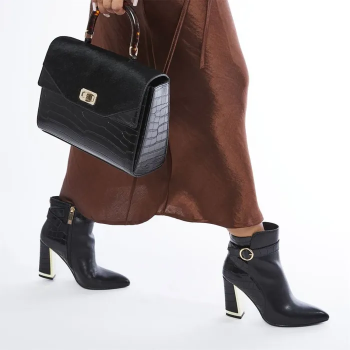 Black Boots Women Moda In Pelle Kirsten Black Porvair