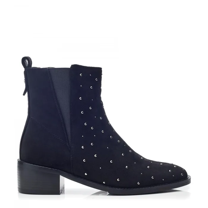 Black Boots Women Moda In Pelle Pernelle Black Alcantara