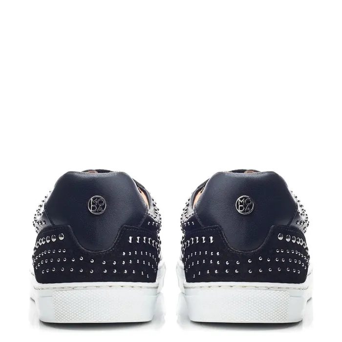 Black Trainers Women Moda In Pelle Betee Black Leather