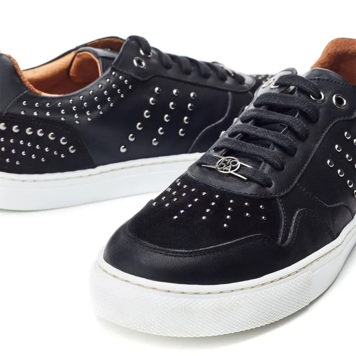 Black Trainers Women Moda In Pelle Betee Black Leather