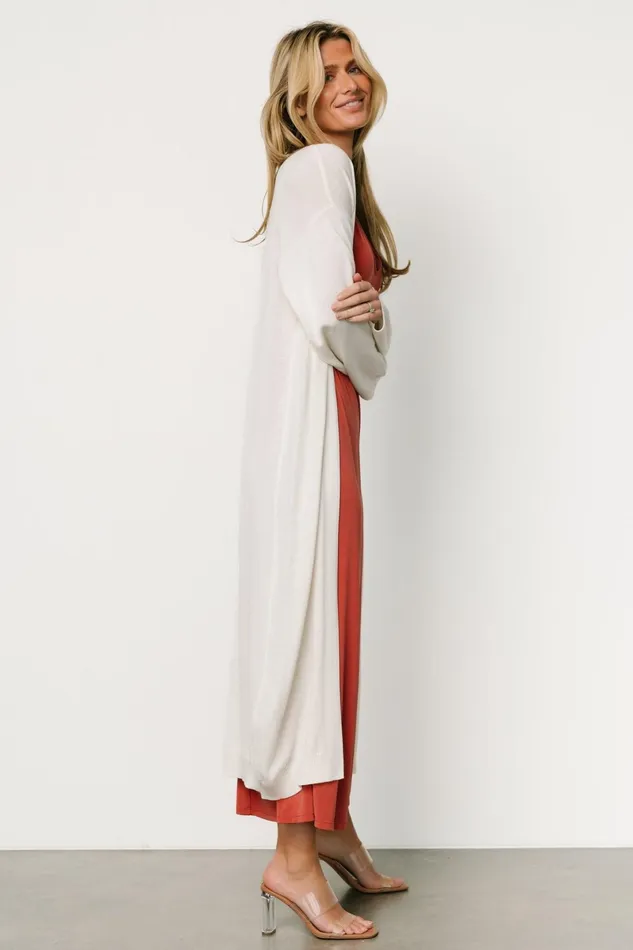 Blanche Long Cardigan Ivory Women Baltic Born Cardigans Blanche Long Cardigan Ivory Women Baltic Born Cardigans