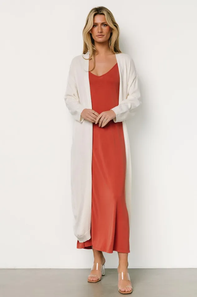 Blanche Long Cardigan Ivory Women Baltic Born Cardigans Blanche Long Cardigan Ivory Women Baltic Born Cardigans