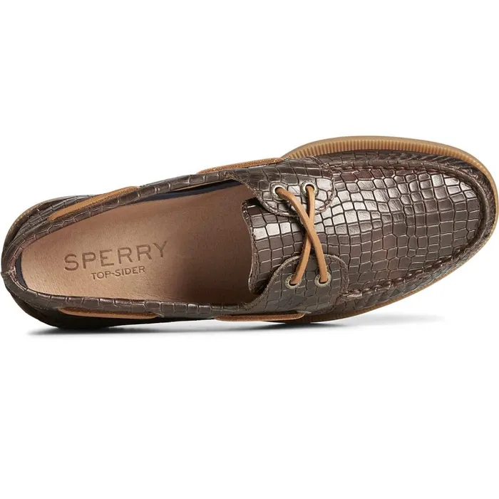 Boat Shoes Men Sperry Authentic Original Croc Embossed Boat Shoe Brown Boat Shoes Men Sperry Authentic Original Croc Embossed Boat Shoe Brown