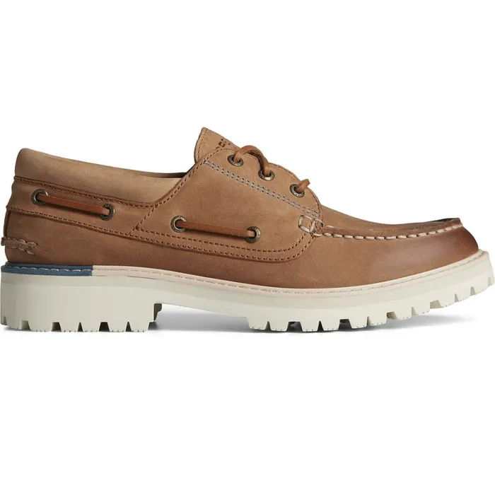 Boat Shoes Men Sperry Authentic Original Lug 3Eye Boat Shoe Tan