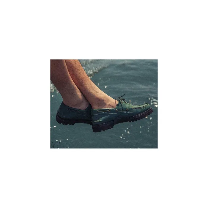 Boat Shoes Men Sperry Sperry X Malbon Authentic Original 3Eye Croc Boat Shoe Green Boat Shoes Men Sperry Sperry X Malbon Authentic Original 3Eye Croc Boat Shoe Green