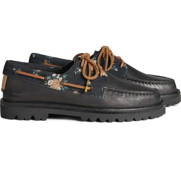 Boat Shoes Women Sperry Authentic Original 3Eye Vibram Lug Corduroy Boat Shoe Black