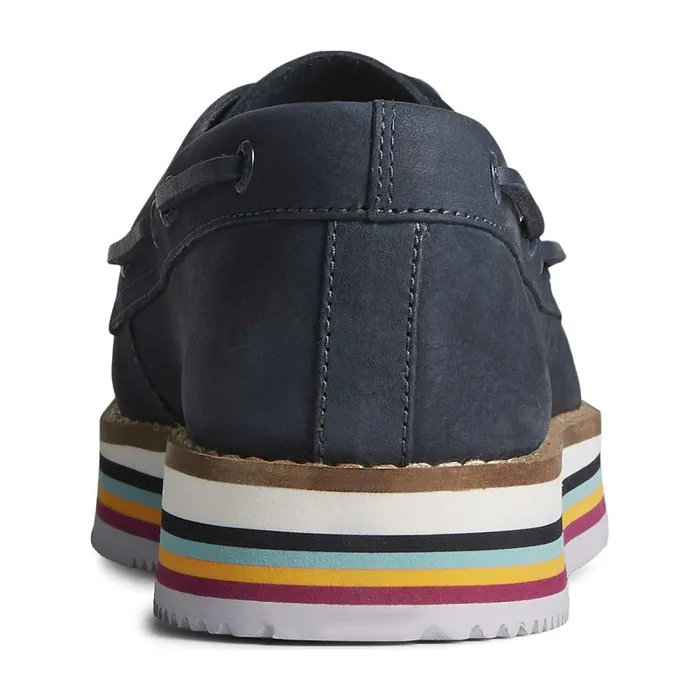 Boat Shoes Women Sperry Authentic Original Stacked Boat Shoe Navy