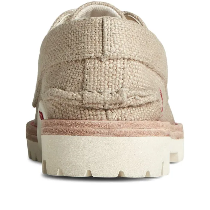 Boat Shoes Women Sperry Sperry X Malbon Authentic Original 3Eye Hemp Boat Shoe Hemp Tan