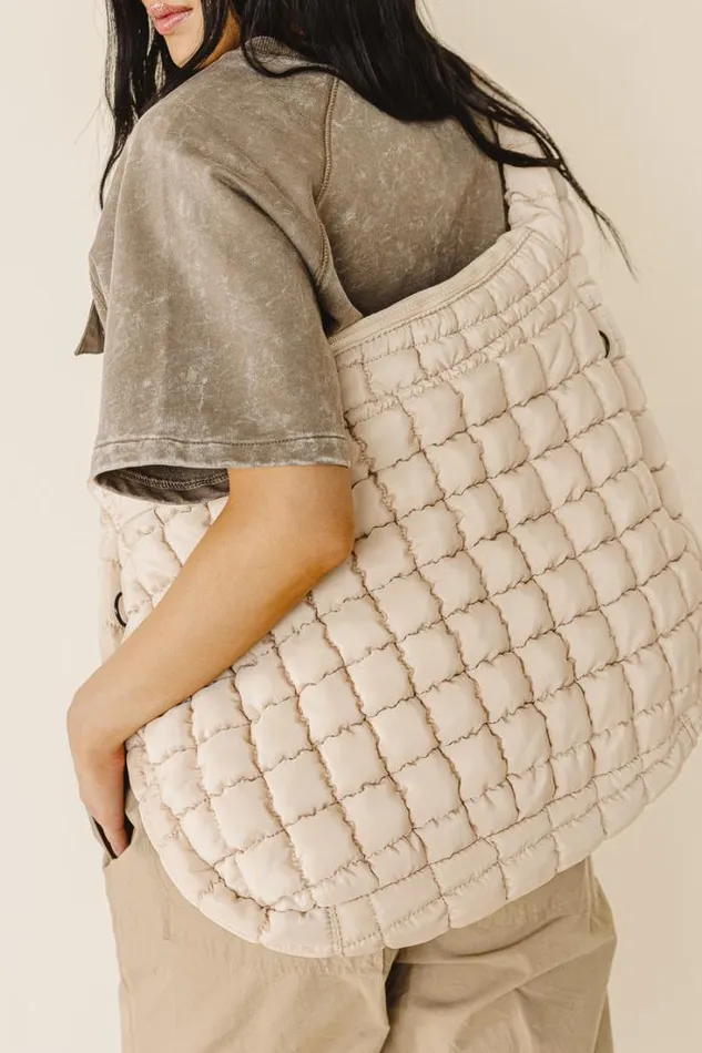 Bohme Bags Kiera Quilted Tote Bag In Ivory Ivory 8211 Women