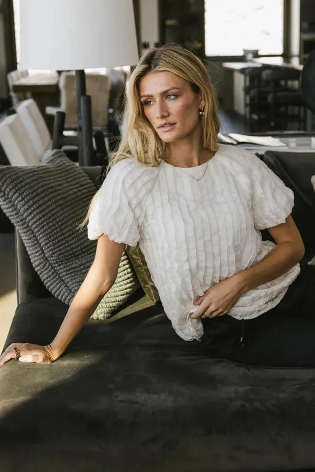 Bohme Blouses Patton Ruffle Blouse In Cream Cream 8211 Women