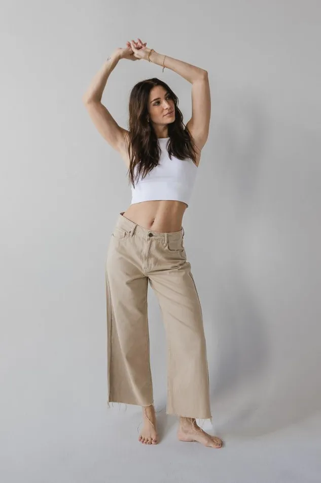 Bohme Denim Janice Wide Leg Jeans 8211 FINAL SALE Khaki 8211 Women Bohme Denim Janice Wide Leg Jeans 8211 FINAL SALE Khaki 8211 Women