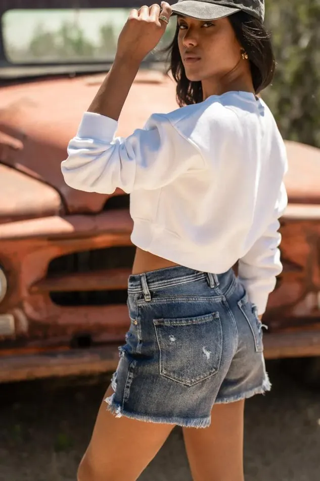 Bohme Denim Shorts Dean Distressed Shorts 8211 FINAL SALE Medium Wash 8211 Women Bohme Denim Shorts Dean Distressed Shorts 8211 FINAL SALE Medium Wash 8211 Women