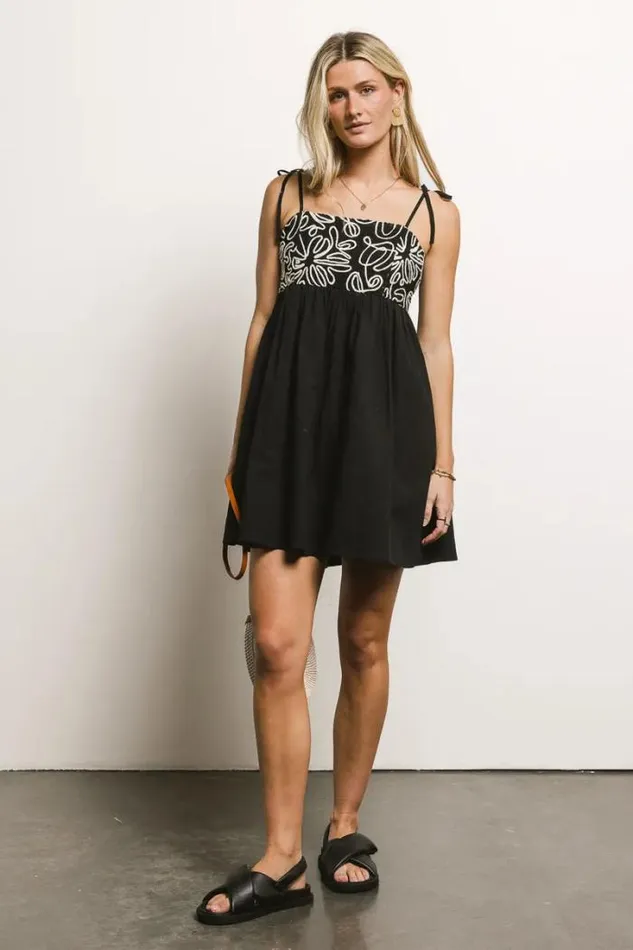 Bohme Dresses Abstract Embroidered Mini Dress In Black Black 8211 Women