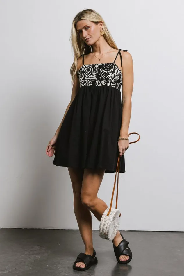 Bohme Dresses Abstract Embroidered Mini Dress In Black Black 8211 Women