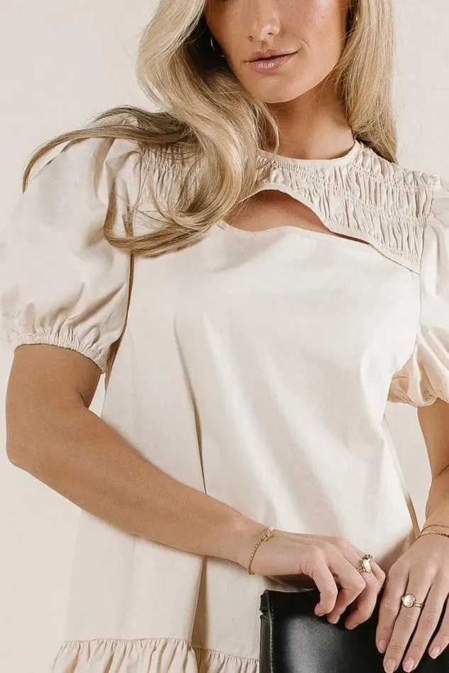 Bohme Dresses Amity Mini Dress Ivory 8211 Women