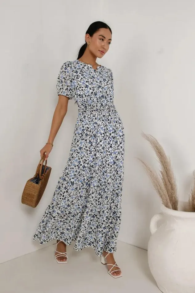 Bohme Dresses Billie Floral Maxi Dress Ivory 8211 Women Bohme Dresses Billie Floral Maxi Dress Ivory 8211 Women