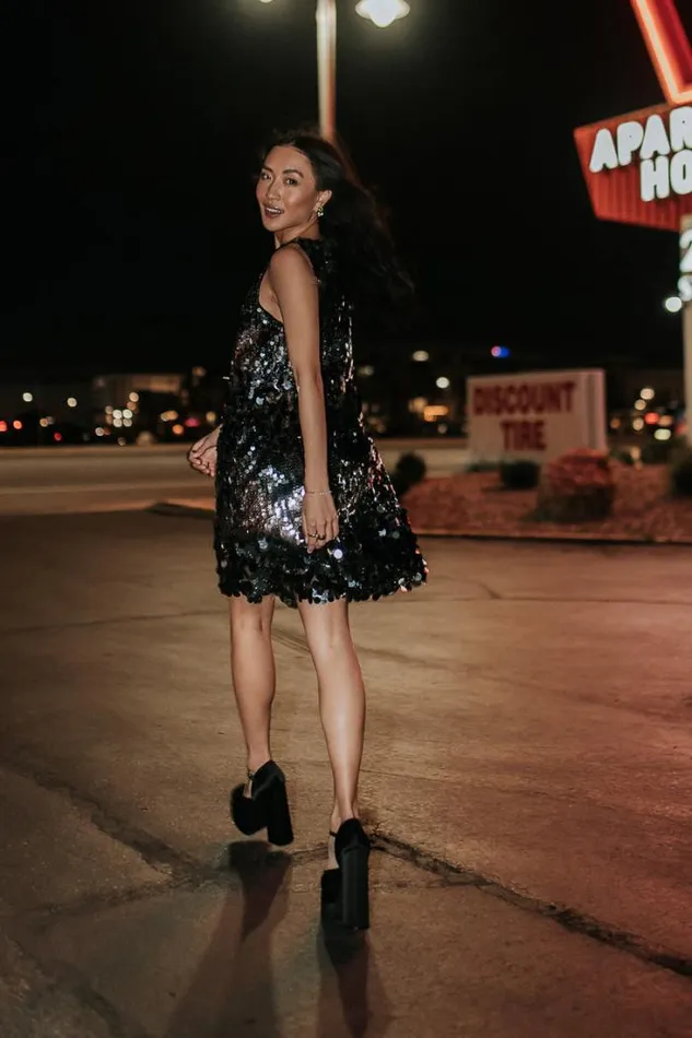 Bohme Dresses Ciri Sequin Mini Dress 8211 FINAL SALE Black 8211 Women Bohme Dresses Ciri Sequin Mini Dress 8211 FINAL SALE Black 8211 Women