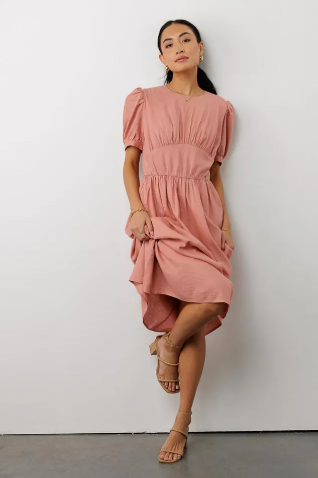 Bohme Dresses Cyrus Midi Dress In Pink Pink 8211 Women Bohme Dresses Cyrus Midi Dress In Pink Pink 8211 Women