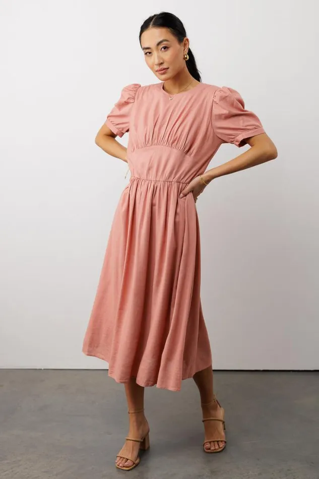 Bohme Dresses Cyrus Midi Dress In Pink Pink 8211 Women Bohme Dresses Cyrus Midi Dress In Pink Pink 8211 Women