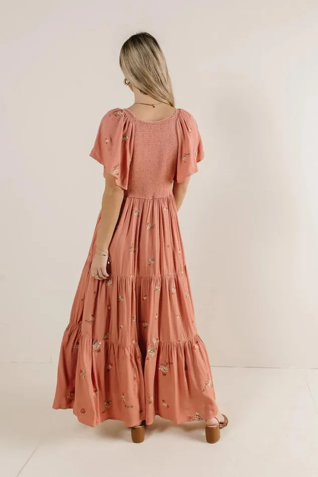 Bohme Dresses Dimitria Floral Dress In Terracotta Terracotta 8211 Women Bohme Dresses Dimitria Floral Dress In Terracotta Terracotta 8211 Women