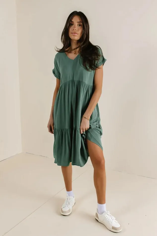 Bohme Dresses Essie Tiered Dress Jade 8211 Women Bohme Dresses Essie Tiered Dress Jade 8211 Women