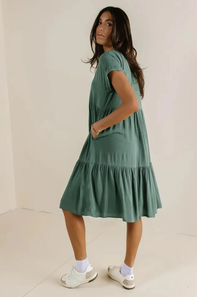 Bohme Dresses Essie Tiered Dress Jade 8211 Women Bohme Dresses Essie Tiered Dress Jade 8211 Women