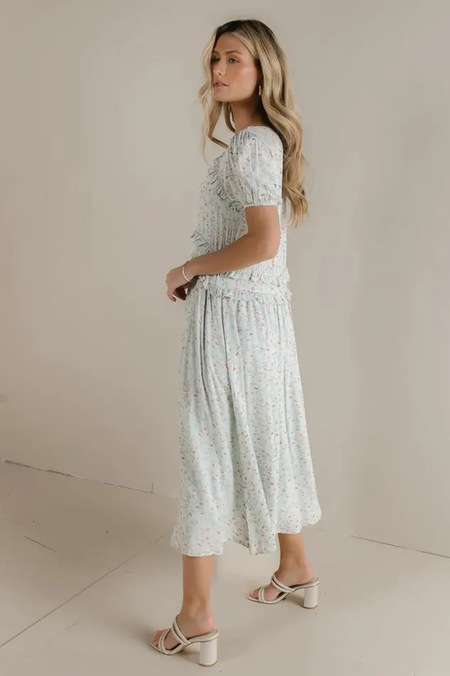 Bohme Dresses Evalina Floral Dress Light Blue 8211 Women