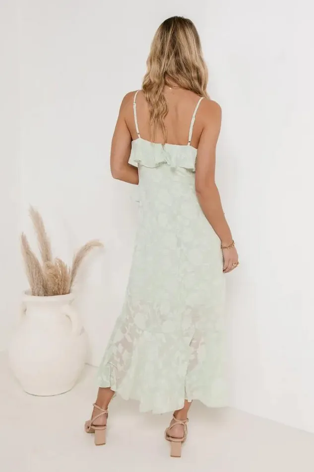 Bohme Dresses Flora Midi Dress Sage 8211 Women