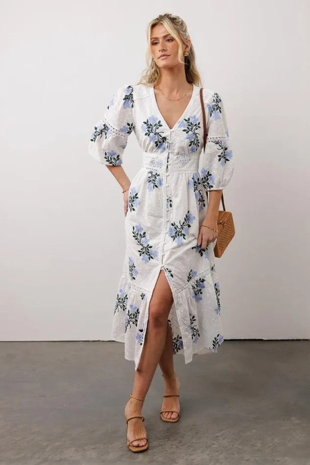 Bohme Dresses Floral Embroidered Lace Dress White 8211 Women