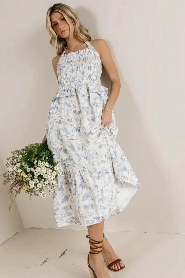 Bohme Dresses Haddie Floral Dress In Blue Blue 8211 Women