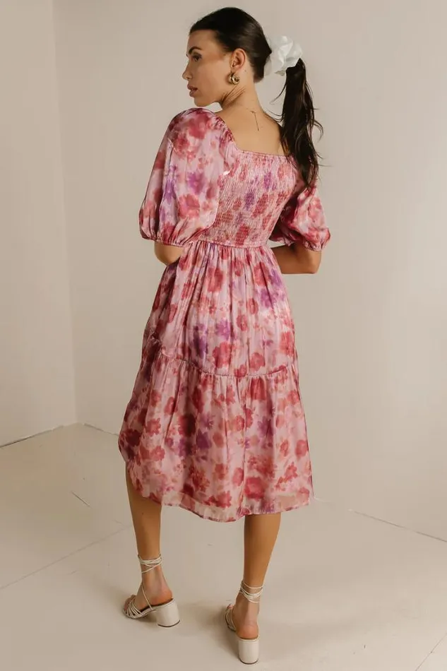 Bohme Dresses In The Fields Midi Dress In Blush Blush 8211 Women Bohme Dresses In The Fields Midi Dress In Blush Blush 8211 Women