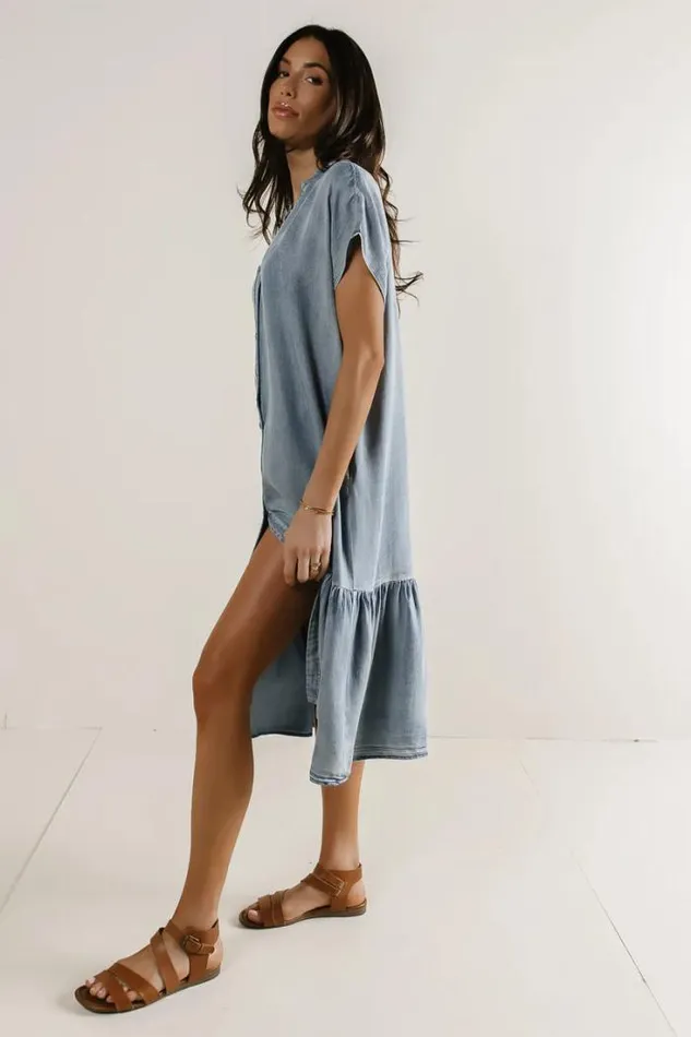 Bohme Dresses Janalee Midi Dress Denim 8211 Women Bohme Dresses Janalee Midi Dress Denim 8211 Women
