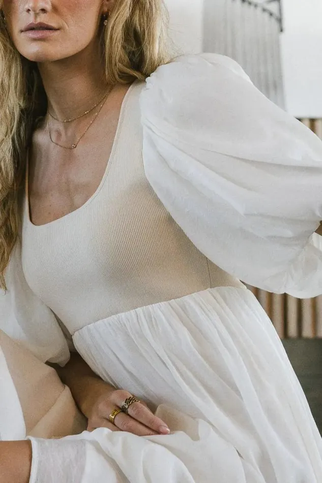 Bohme Dresses Juliet Puff Sleeve Dress In Natural Natural 8211 Women Bohme Dresses Juliet Puff Sleeve Dress In Natural Natural 8211 Women