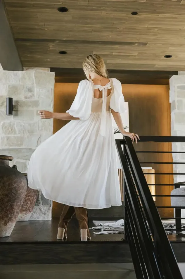Bohme Dresses Juliet Puff Sleeve Dress In Natural Natural 8211 Women Bohme Dresses Juliet Puff Sleeve Dress In Natural Natural 8211 Women