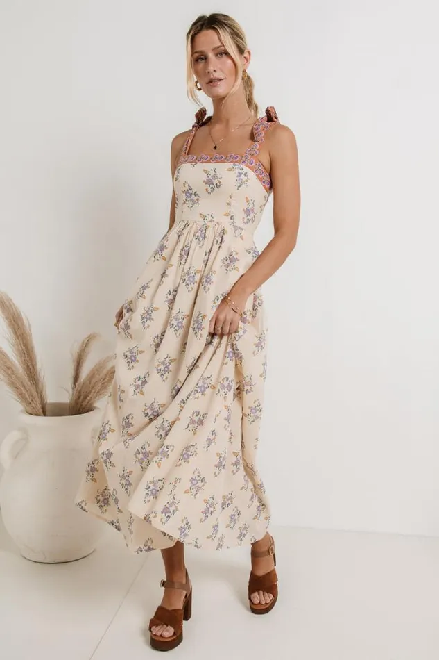 Bohme Dresses Laura Floral Maxi Dress In Cream Cream 8211 Women Bohme Dresses Laura Floral Maxi Dress In Cream Cream 8211 Women