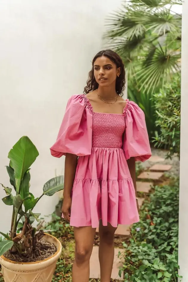 Bohme Dresses Litzy Mini Dress In Pink Pink 8211 Women Bohme Dresses Litzy Mini Dress In Pink Pink 8211 Women