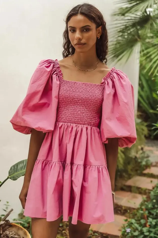 Bohme Dresses Litzy Mini Dress In Pink Pink 8211 Women Bohme Dresses Litzy Mini Dress In Pink Pink 8211 Women
