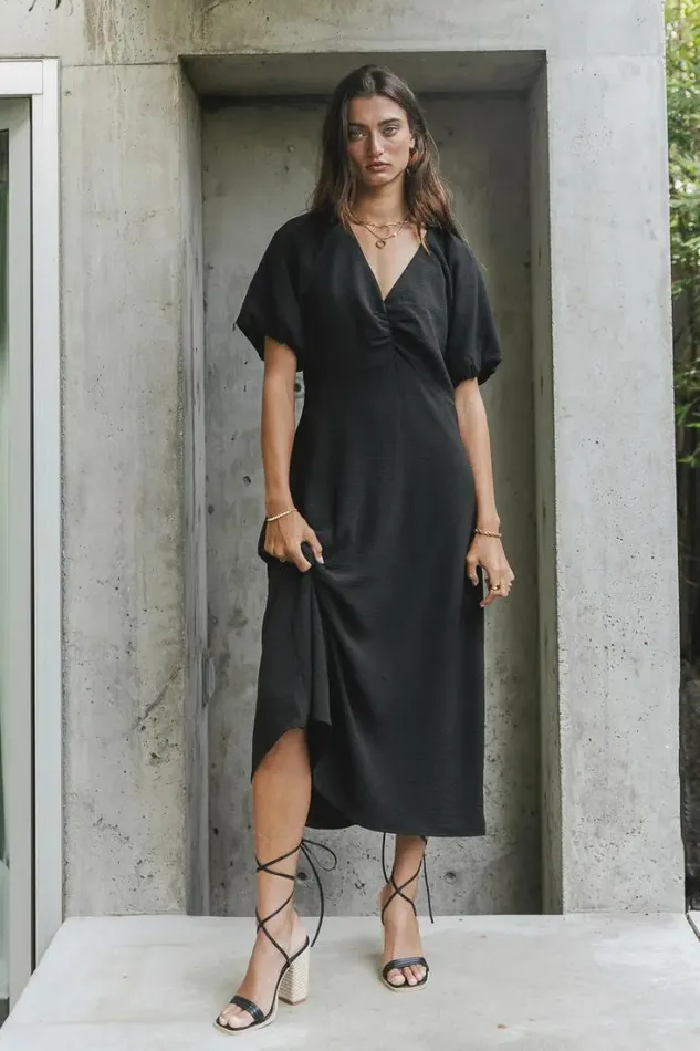 Bohme Dresses Maeve Midi Dress In Black Black 8211 Women