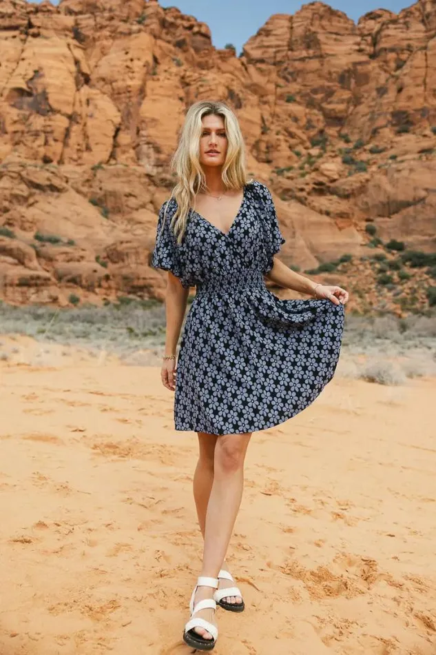 Bohme Dresses Nemy Floral Mini Dress Black 8211 Women