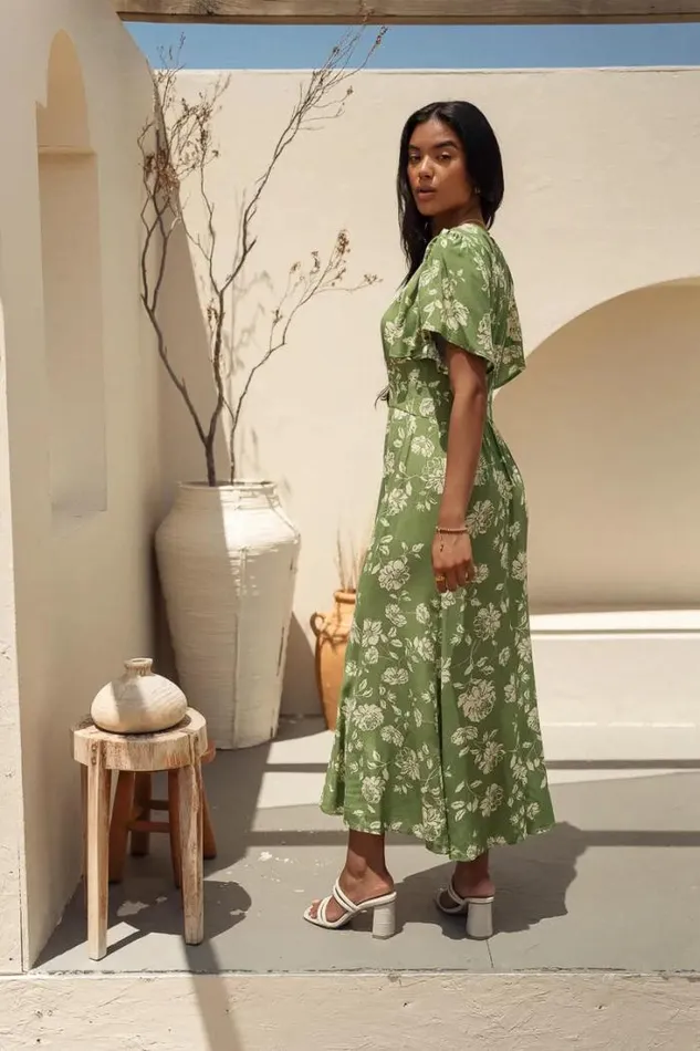 Bohme Dresses Rebel Floral Dress Green 8211 Women