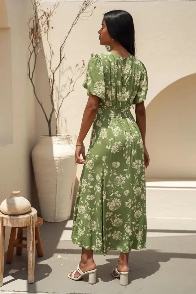 Bohme Dresses Rebel Floral Dress Green 8211 Women