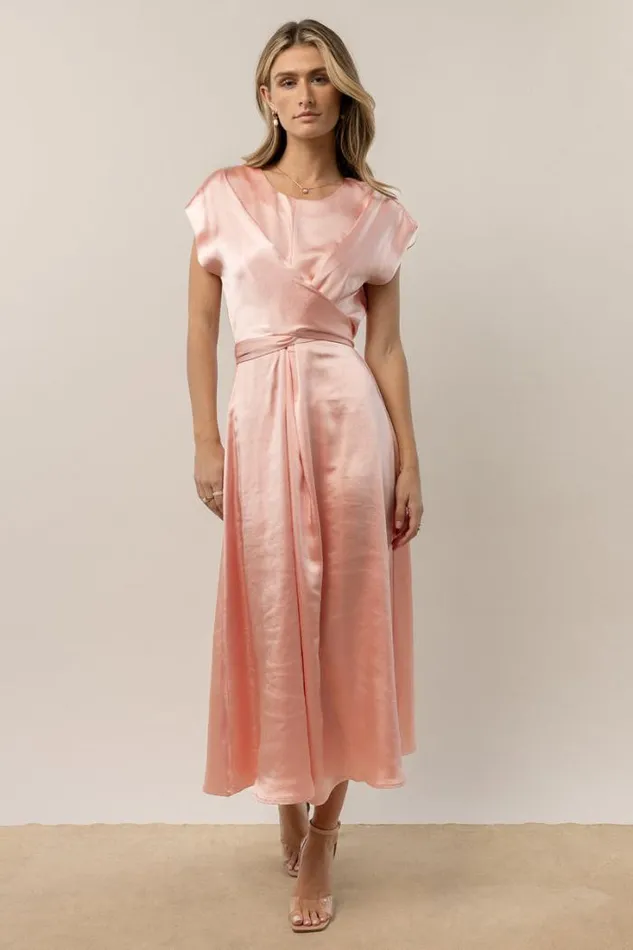 Bohme Dresses Rosalind Midi Dress In Pink Pink 8211 Women