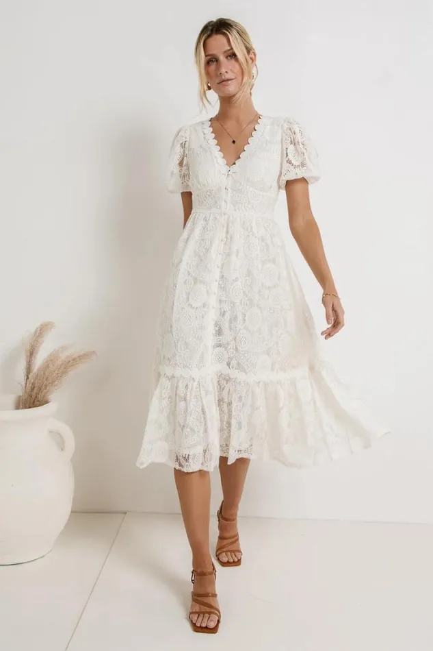 Bohme Dresses Rowan Lace Dress In White White 8211 Women Bohme Dresses Rowan Lace Dress In White White 8211 Women